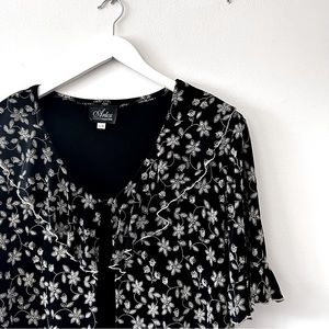 VINTAGE | Floral Cardigan By Avtex Collection